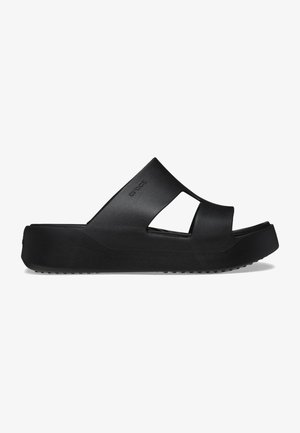 GETAWAY PLATFORM H-STRAP - Muiltjes met hak - black