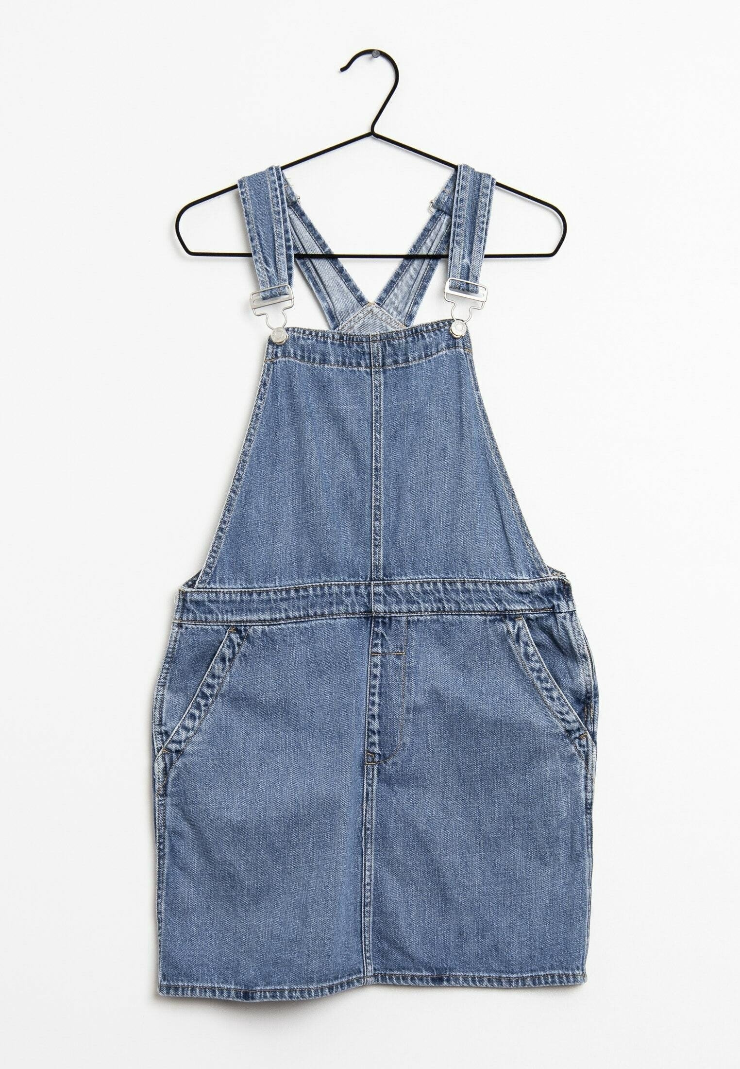 womens summer denim dress Chouyatou Women's Summer Tie Shoulder Sleeveless Denim Mini Dress Casu   CHOUYATOU