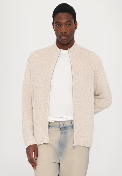 Holzweiler ATLANTIC ZIP CARDIGAN - Kofta - sand
