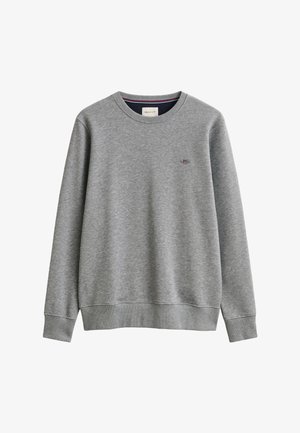 GANT, REG SHIELD C NECK - Sweatshirt - grau