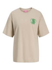 JXMILLOW LOOSE TEE - Marškinėliai su spaudiniu - feather gray