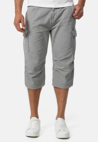 INDICODE JEANS - MIT GÜRTEL NICOLAS - Short - light grey Image miniature 1