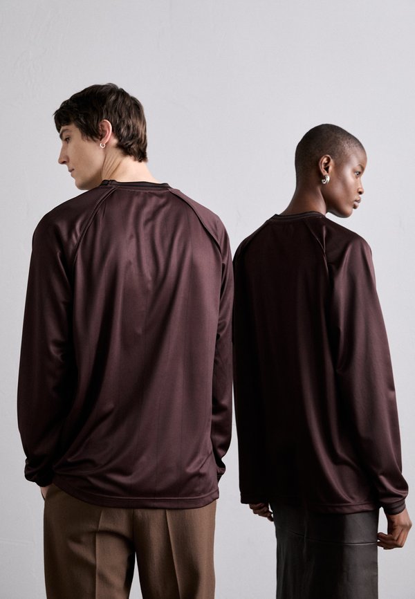 LOGO FOOTBALL TEE UNISEX - Long sleeved top - burgundy4