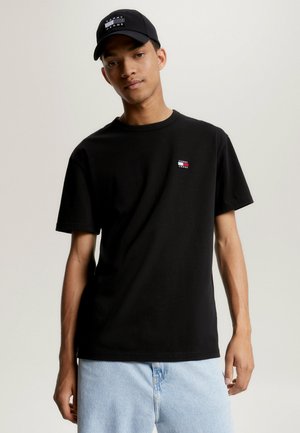 Tommy Jeans BADGE CLASSIC FIT - Camiseta básica - black