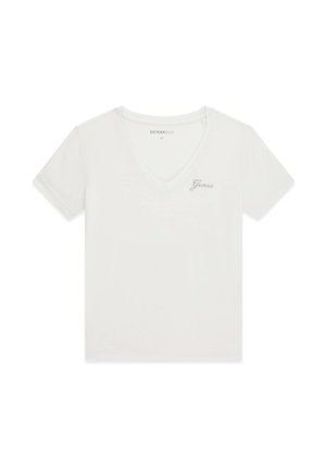Guess, NEW SS VN MINI LOGO TEE - T-shirt imprimé - weiß