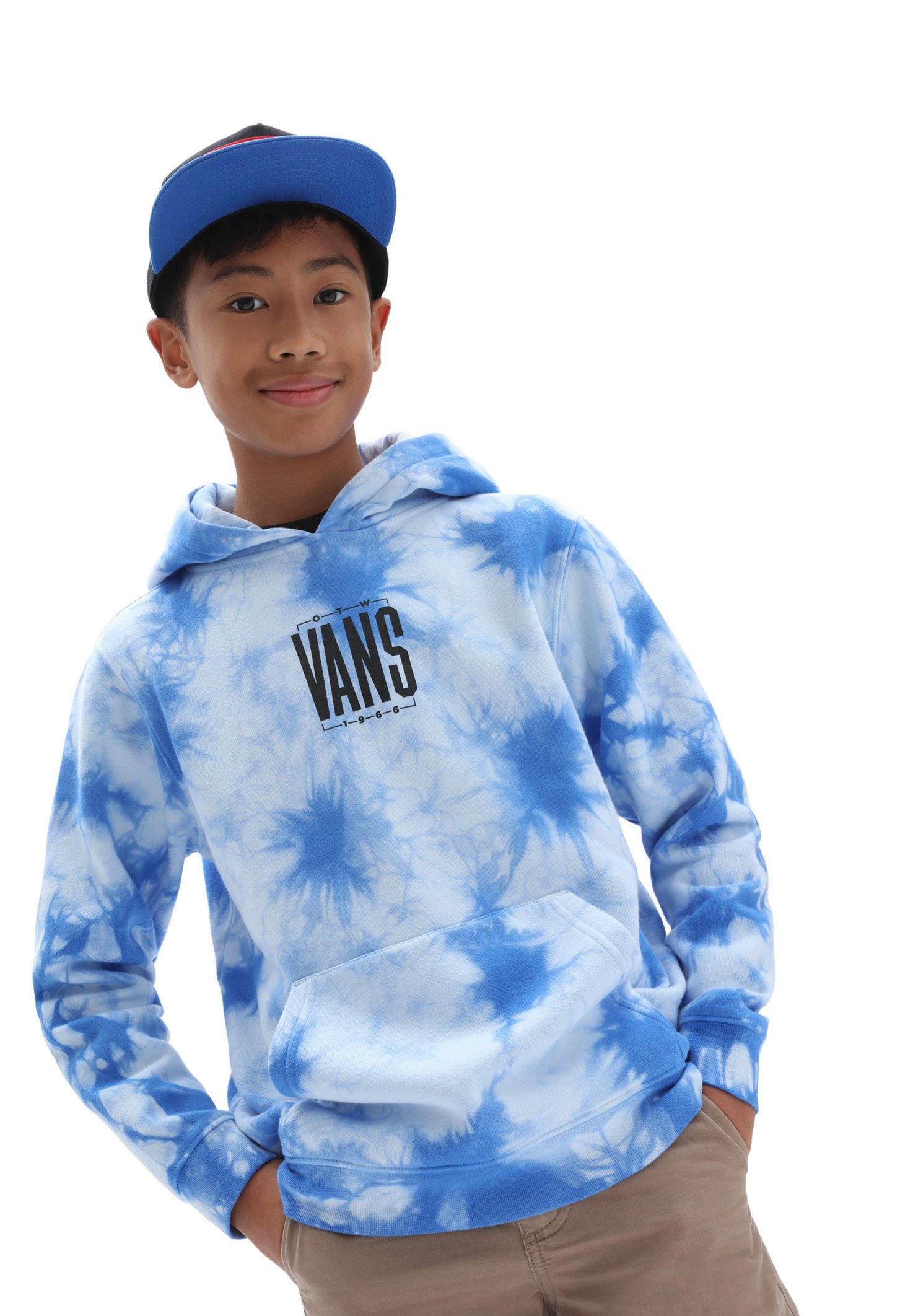 Vans BY TIE DYE PO BOYS - Felpa - nautical blue/tie dye/blu - Zalando.it