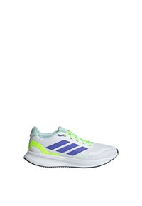 adidas Performance RUNFALCON - Chaussures de running sur route - cloud white  blue   lucid lemon