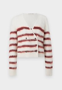 VERONA - Casaco de malha - off white/bordeaux