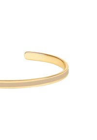 Bracelet jonc en or avec un design lisse et arrondi, finition polie et une légère fente dans le bandeau pour un ajustement personnalisable.