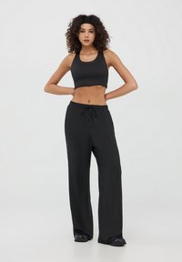 Terranova WIDE LEG CON COULISSE - Pantaloni sportivi - nero