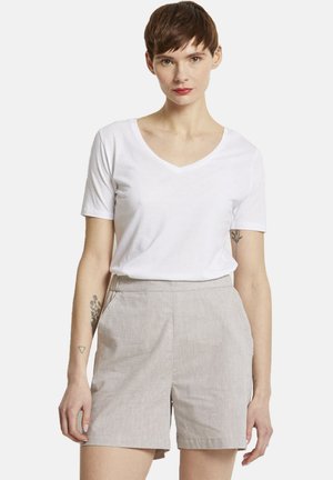 V-NECK TEE - T-Shirt basic -  white