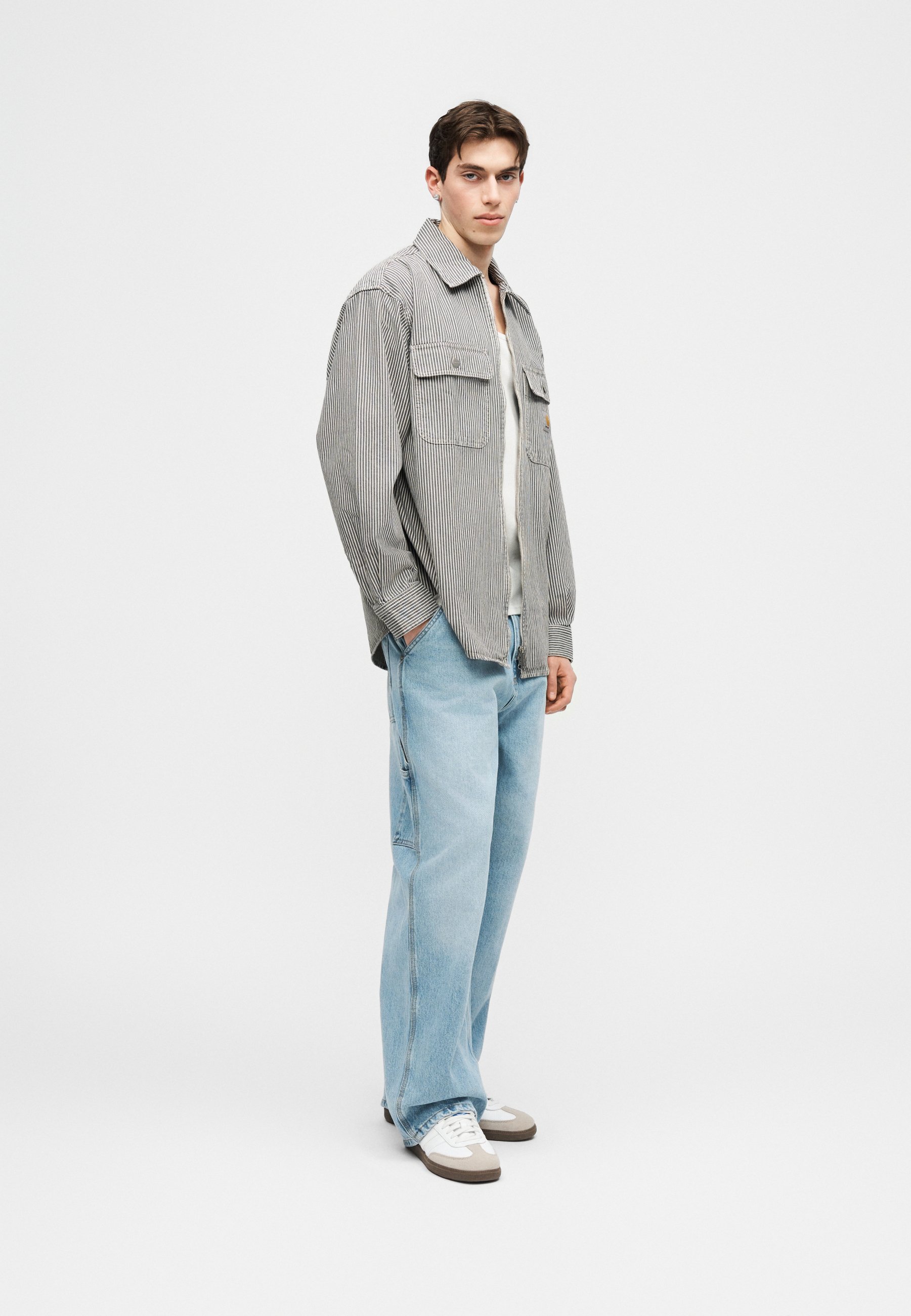 Carhartt WIP MERCER SHIRT JAC MERCER HICKORY - Summer jacket