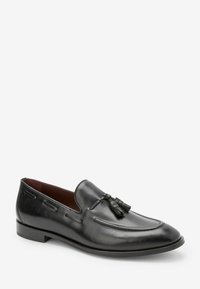 Next SIGNATURE LEATHER TASSEL LOAFERS - Alkalmi belebújós cipők - black