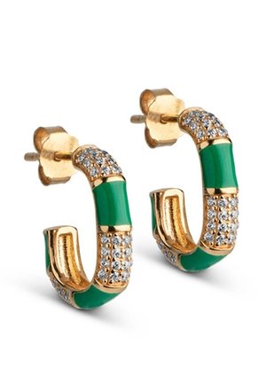 Enamel Copenhagen Earrings - gold-coloured