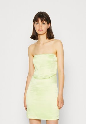 Gina Tricot CORSET DRESS - Cocktail φόρεμα / Φόρεμα για πάρτι - lime sherbet