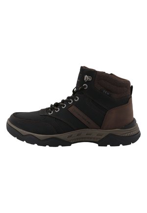 TOM TAILOR, STIEFEL - Μποτάκια με κορδόνια - black