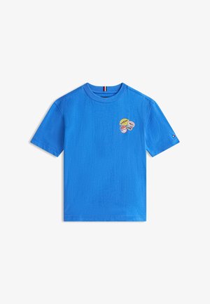 Tommy Hilfiger, STICKER PRINT BACK GRAPHIC JERSEY T-SHIRT - T-shirt imprimé - empire blue