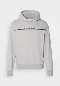 SPLIT LINE LOGO HOODIE - Sweatshirt - light grey heather
