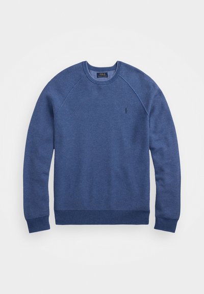 Polo Ralph Lauren TEXTURED COTTON CREWNECK SWEATER - Striktrøje - blue combo