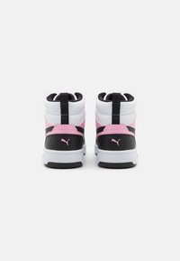 Puma REBOUND V6 UNISEX - Vysoké tenisky - white/black/pink lilac