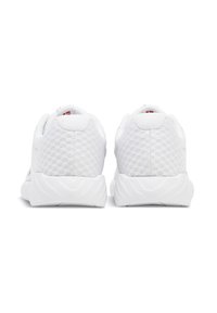 Scarpe da ginnastica bianche con tomaia in rete, colletto imbottito e suola in gomma testurizzata per una migliore aderenza. Design minimalista con branding discreto.