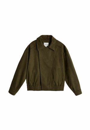 BHOEM, Faux leather jacket - olive green