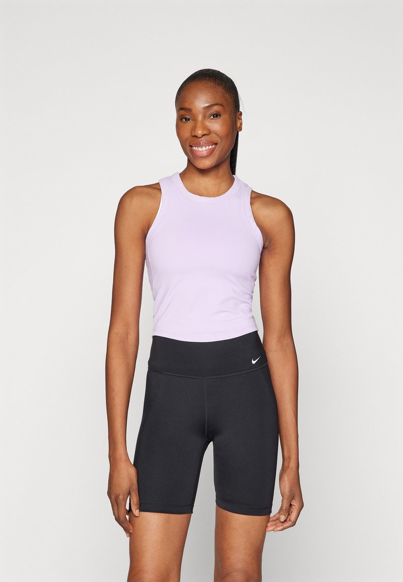 Nike Performance - ONE FITTED CROP TANK - Top - lilac bloom/black, Vergroten