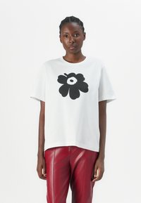 Marimekko - ERNA RELAXED - Print T-shirt - off white/black Thumbnail Image 1
