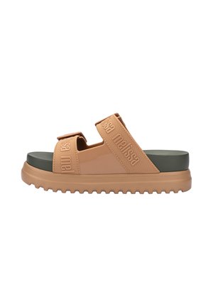 COZY LOVER - Mules - beige green