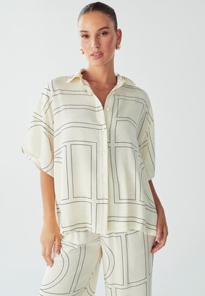 WILLA DIANA - Overhemdblouse - off white geo