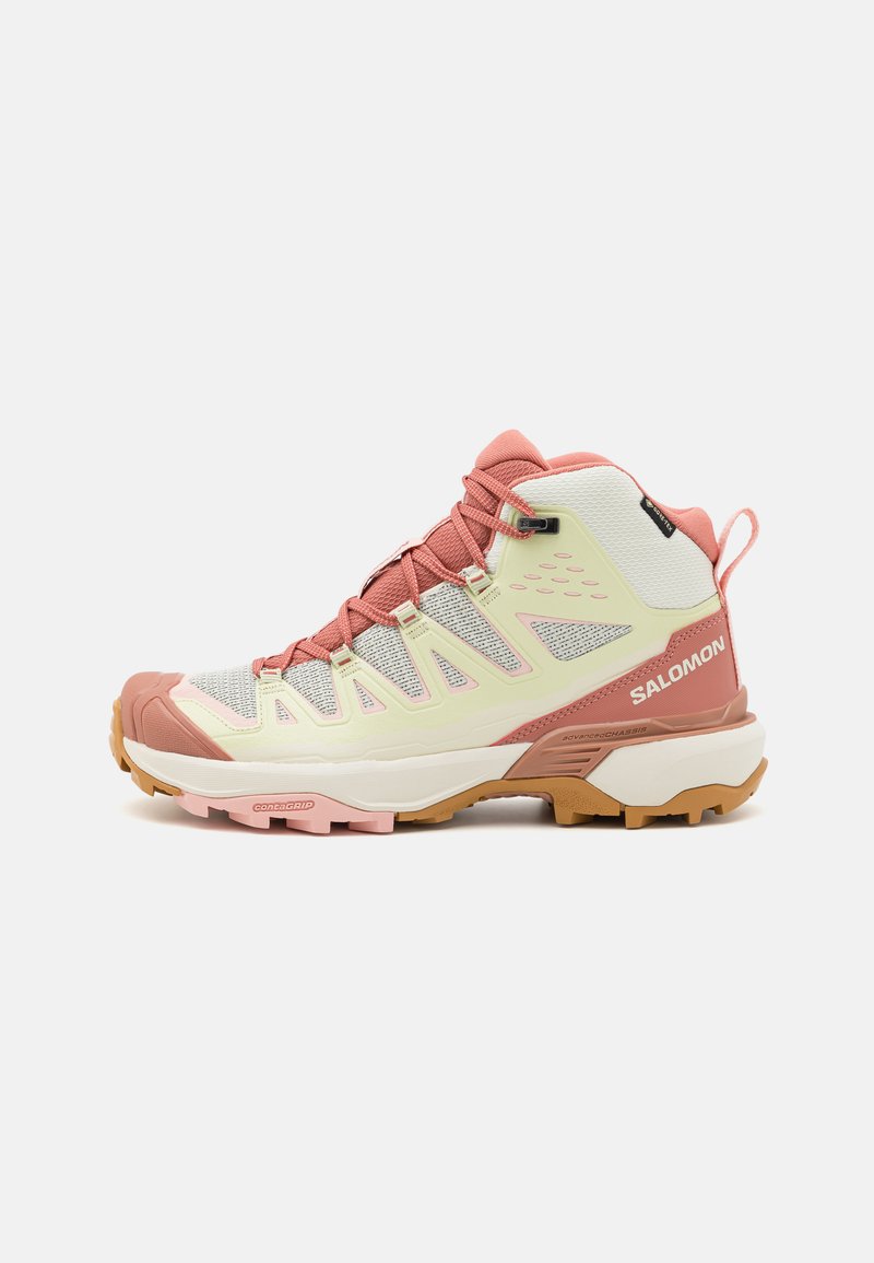Salomon X ULTRA 360 EDGE MID GTX - Pārgājienu apavi - vanilla ice/light mahogany/white jade