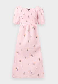 PCJEO SQUARE NECK MIDI DRESS  - Vestito casual - pink