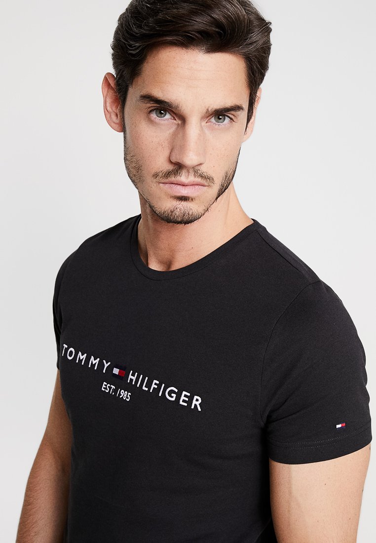 Camiseta tommy hilfiger hombre negra Clearance