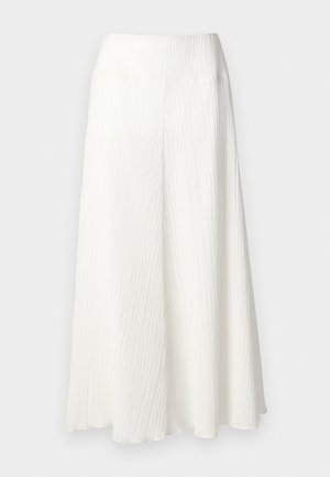 PARCHMENT TEXTURED SKIRT - Jupe longue - off white