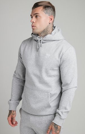 MUSCLE FIT OVERHEAD HOODIE - Felpa con cappuccio - grey marl