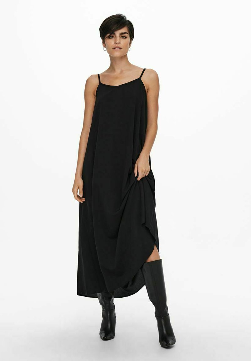 ONLY Robe longue black/marron ZALANDO.FR