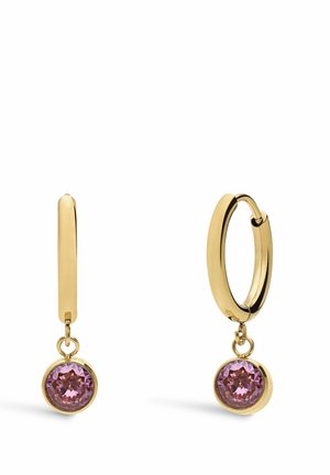 Oorbellen - gold-coloured/pink