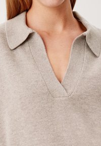 s.Oliver BLACK LABEL À COL  - Sweater - beige melange