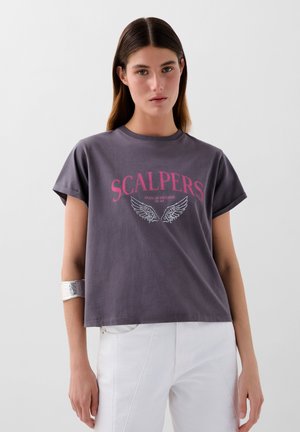 Scalpers Print T-shirt - grey