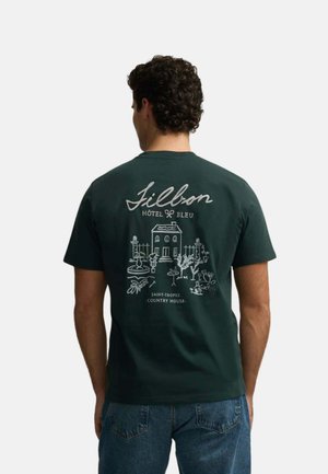 Silbon, CAMISETA DE MANGA CORTA CON DIBUJO EN LA ESPALDA - Camiseta estampada - verde