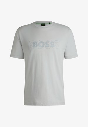 BOSS DROPNEEDLE - Print T-shirt - light grey four