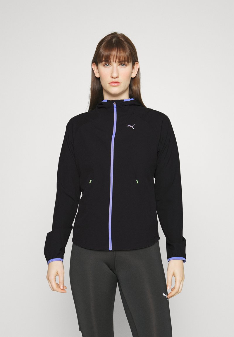 Puma ULTRAWEAVE HOODED JACKET - Laufjacke - puma black/schwarz - Zalando.de