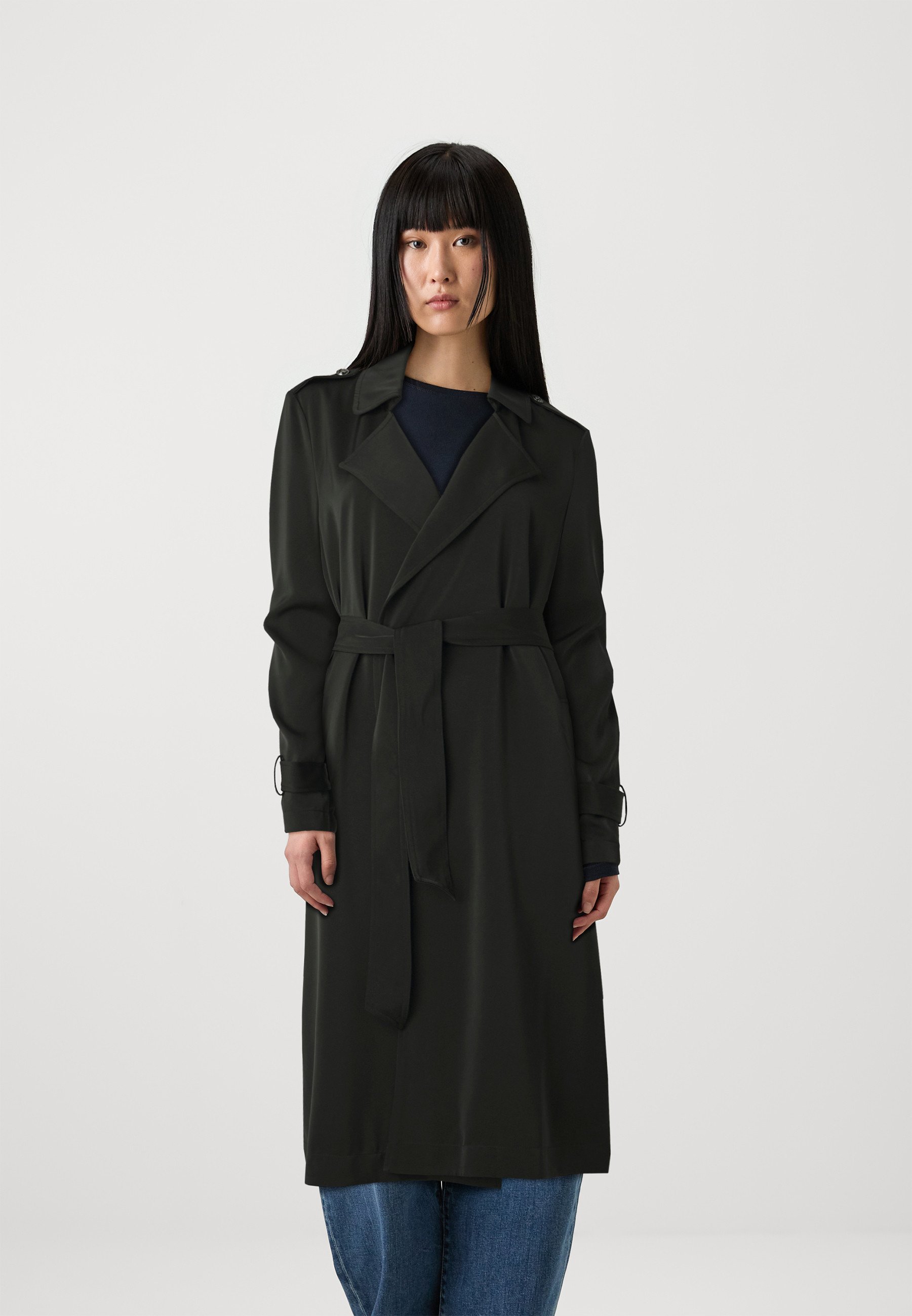 Guess MICOLE - Trenchcoat - jet black/schwarz - Zalando.de 