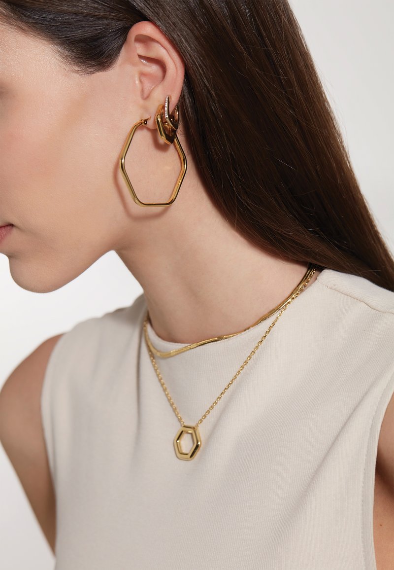 Breil HEXAGONIA - Oorbellen - gold-coloured