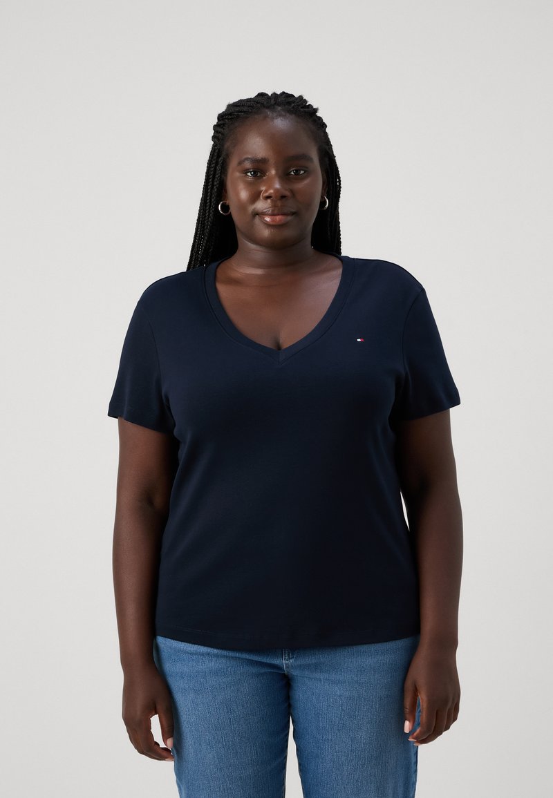 Tommy Hilfiger Curve SLIM CODY - T-shirt basic - desert sky