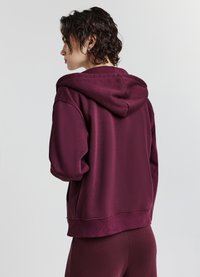 Calliope Felpa con zip - bordeaux