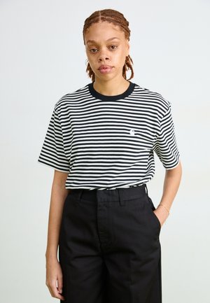 VERNER - Camiseta estampada - black/wax