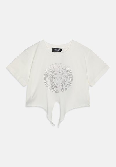 Versace MEDUSA GRECA - Trükipildiga T-särk - bianco