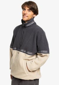 Quiksilver TAKE US BACK BLOCK - Fleecová mikina - plaza taupe