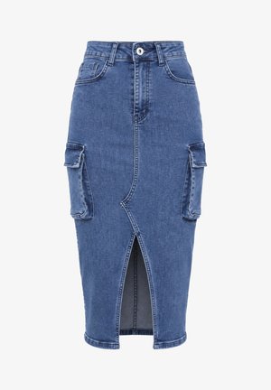 GIRL VIVI, GIRL VIVI ROCK CARGO-ROCK - Falda de tubo - blau